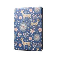 Reindeer Blue Pattern Horizontal Flip PU Leather Protective Case for Amazon Kindle 2019 with Sleep & Wake-up Funtion - thumbnail