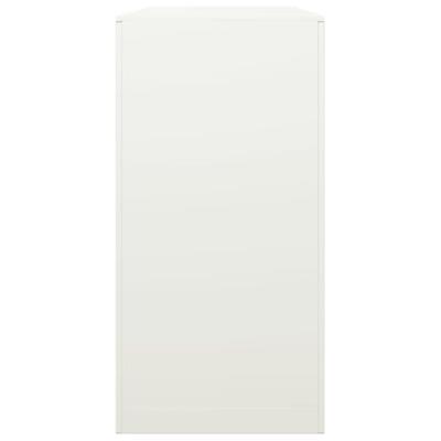 Haardhoutrek 100x40x80 cm staal wit