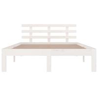 Bedframe massief hout wit 120x200 cm - thumbnail