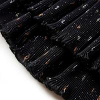 Kinderrokje met gelaagde ruches 116 zwart - thumbnail