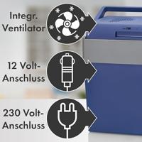 Clatronic KB 3714 koelbox 30 l Electrisch Blauw, Grijs - thumbnail
