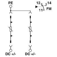 Phoenix Contact 2907874 VAL-SEC-T2-2+0-120DC-FM Overspanningsveilige afleider 1 stuk(s)