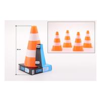 Johntoy Sports active oranje witte pylonnen, 4st. - thumbnail