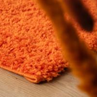 Tapeso Hoogpolig vloerkleed shaggy Trend effen - oranje - 160x230 cm - thumbnail