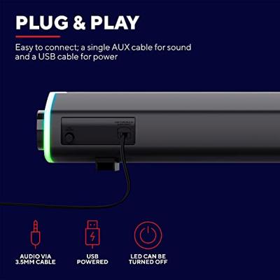Soundbar Trust GXT 620 Axon Zwart 12 W - thumbnail