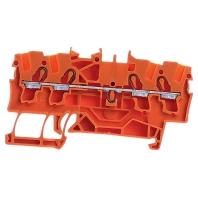 WAGO 2002-1402 Doorgangsklem 5.20 mm Spanveer Oranje 100 stuk(s)