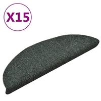 VidaXL Trapmatten zelfklevend 15 st 56x17x3 cm naaldvilt groen - thumbnail