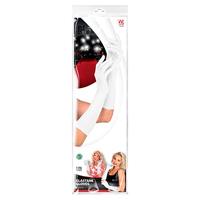 Handschoenen lycra wit 37cm - thumbnail