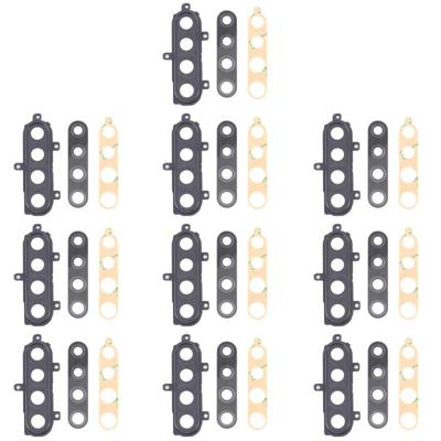 10 PCS Camera Lens Cover for Samsung Galaxy A21 SM-A215(Black)
