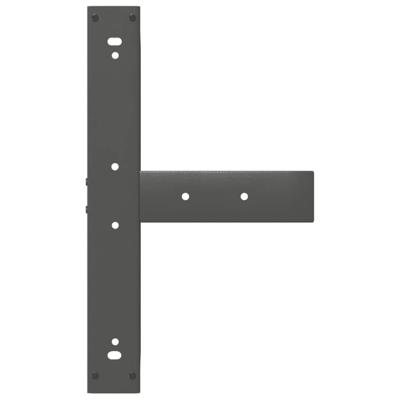 Bartafelpoten 2 st T-vormig 60x35x(110-111) cm staal antraciet - thumbnail