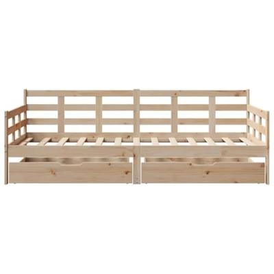 Slaapbank met lades 90x200 cm massief grenenhout Slaapbank met lades 90x200 cm massief grenenhout