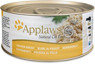 APPLAWS Chicken breast in broth - nat kattenvoer - 70g