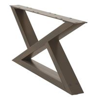 Salontafelpoten 2 st 70x(30-31,3) cm staal naturel - thumbnail