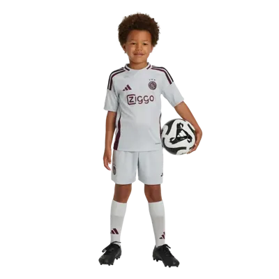 Ajax Minikit 3rd 2024/2025 - Maat 92 - Kleur: RoodGrijs | Soccerfanshop