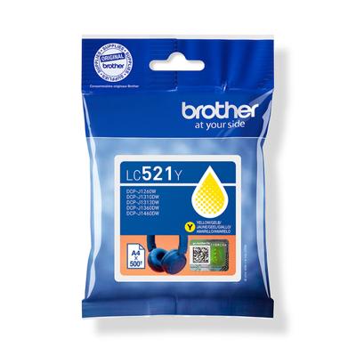 Originele inktcartridge Brother LC521Y Geel - thumbnail