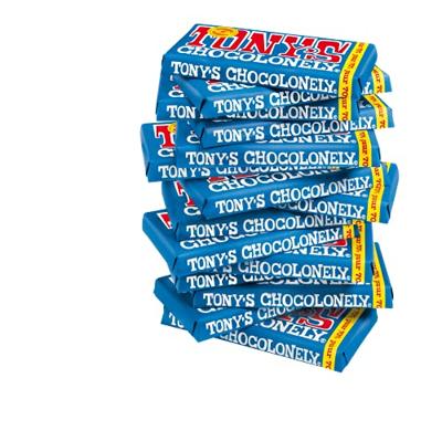 Chocolade tony chocolonely puur reep 180gr | 15 stuks