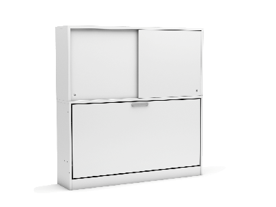 Eenpersoons opklapbed Academy met Bureau & kastruimte - Verde - Koudschuim matras HR60 - tot 120 KG