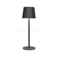 Draadloze Tafellamp Ribbel Antraciet 27,5cm - thumbnail