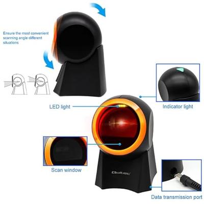 Qoltec 50857 Bedrade desktop barcodescanner 1D | 2D