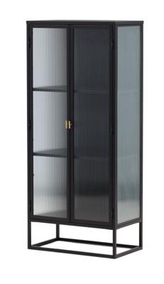 Nohr Vitrinekast 'Alieke' 160 x 70cm, kleur Zwart