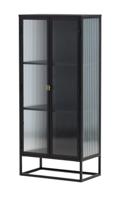 Nohr Vitrinekast 'Alieke' 160 x 70cm, kleur Zwart - thumbnail