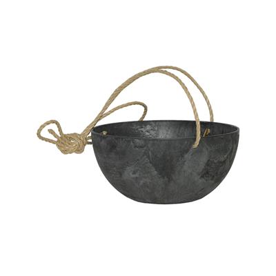Artstone fiona hanging basket zwart L