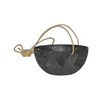 Artstone fiona hanging basket zwart L - thumbnail