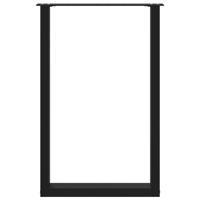 Bartafelpoten 2 st U-vormig 60x(90-91) cm staal zwart - thumbnail