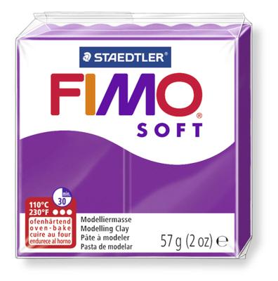 Boetseerklei fimo soft 57 g purperviolet