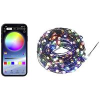 Sygonix SY-5167250 USB-lichtketting werkt op USB Aantal lampen 200 LED RGB Verlichte lengte: 19.9 m App-besturing, Timer, Kleurwissel - thumbnail