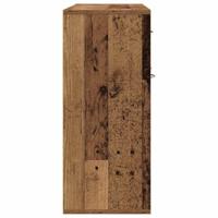 Dressoir 88x30x70 cm spaanplaat oud hout - thumbnail