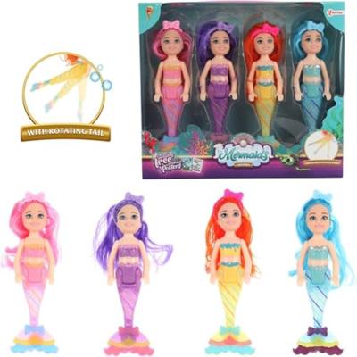 Toi-Toys Mermaids zeemeermin pop zusjes, 4st.