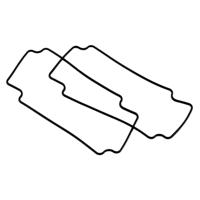Hammond Electronics 1554RGASKET Pakking Silicone Zwart 2 stuk(s) - thumbnail
