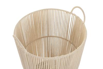 Basket spelset DKD Home Decor Beige Metaal 42 x 42 x 51 cm 3 Onderdelen