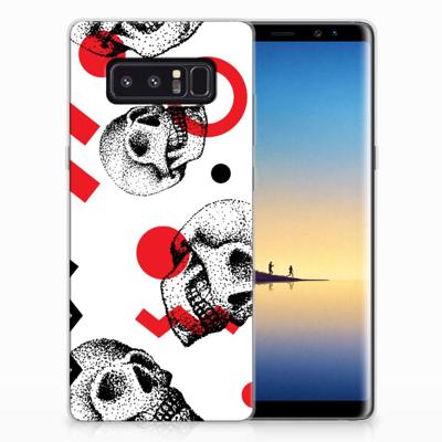 Silicone Back Case Samsung Galaxy Note 8 Skull Red Silicone Back Case Samsung Galaxy Note 8 Skull Red