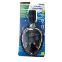 SportX Snorkelmasker volgelaat maat S/M zwart 2000016 - thumbnail