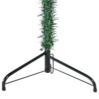 Kunstkerstboom half met standaard smal 180 cm groen - thumbnail