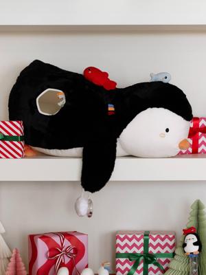 Grote pluchen activiteitenpinguïn BANQUISE wit