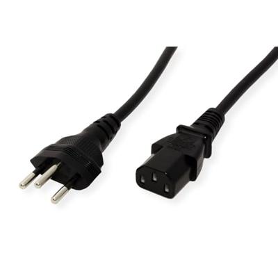 VALUE voedingskabel (CH), zwart, 1,8 m