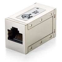 Equip 121169 rj-45 inline coupler, cat.6, full shielded, f/f, metallic - thumbnail