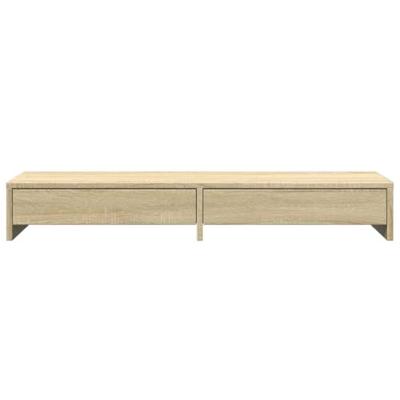 VidaXL Monitorstandaard met lades sonoma eiken 100x27x15 cm bewerkt hout VidaXL Monitorstandaard met lades sonoma eiken 100x27x15 cm bewerkt hout