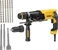 DeWALT D25134KP Combihamer SDS-Plus 2,8J + snelwisselboorkop + boren- en beitelset 800W in TSTAK - thumbnail