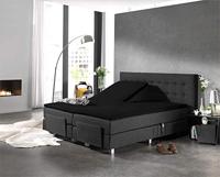 Dreamhouse Splittopper Katoen Hoeslaken Zwart 160 x 220 - thumbnail