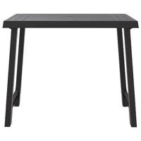 Campingtafel hout-look 79x56x64 cm PP antracietkleurig - thumbnail