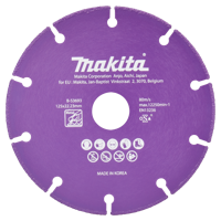 Makita Accessoires Doorslijpschijf staal 125x22,23x1,3mm - B-53693 B-53693 - thumbnail