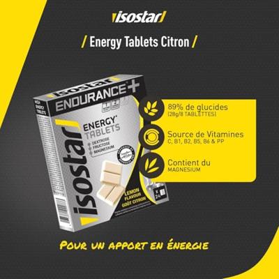 Isostar Endurance+ energy tablets lemon 96 Gram