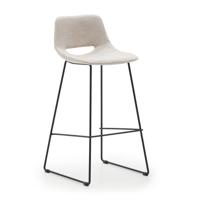 Kave Home Barkruk 'Zahara' kleur Beige (zithoogte 75cm) - thumbnail