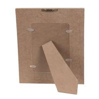 Clayre & Eef Fotolijst 10x15 cm Wit Bruin Hout Glas Rechthoek - thumbnail