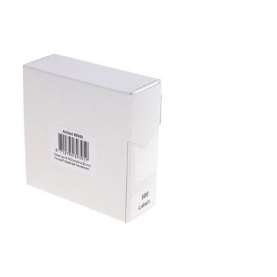 Rillprint ronde etiketten, diameter 25 mm, rol van 500 stuks, transparant