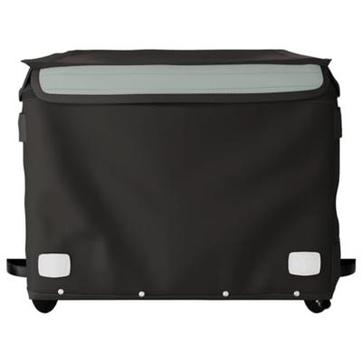 Fietstrailer 45 kg ijzer zwart en grijs